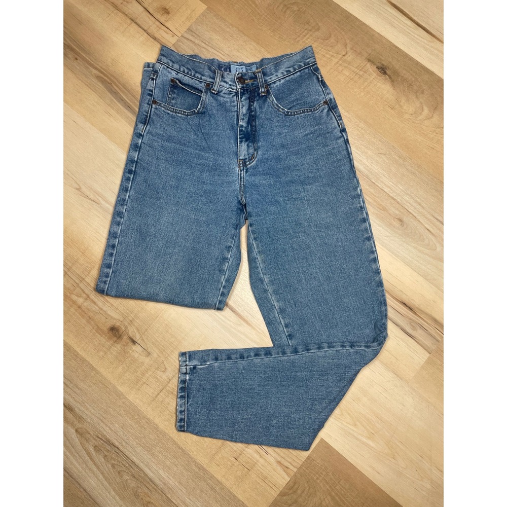 New York Line Vintage High Waisted Mom Jeans Medium Wash‎ 100% Cotton Size 4